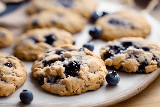 Buttery Blueberry Burst Cookies with a Hint of Lemon Zest