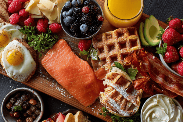 Elegant Sunday Brunch Buffet with Sweet and Savoury Classics