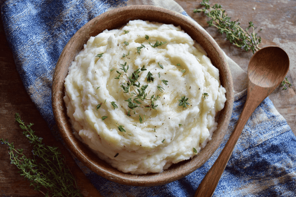 Creamy Roasted Celeriac Mash with Garlic and Thyme