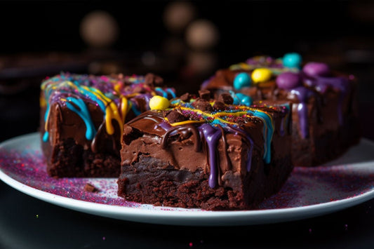 Kosmiczne ciasteczka z bogatym czekoladowym ganache