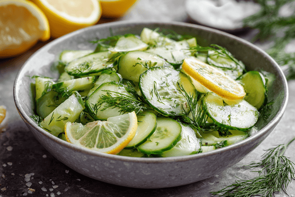 Refreshing Cucumber Salad with Lemon and Dill