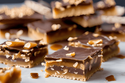 Crunchy Chocolate Saltine Toffee with Buttery Caramel Crust