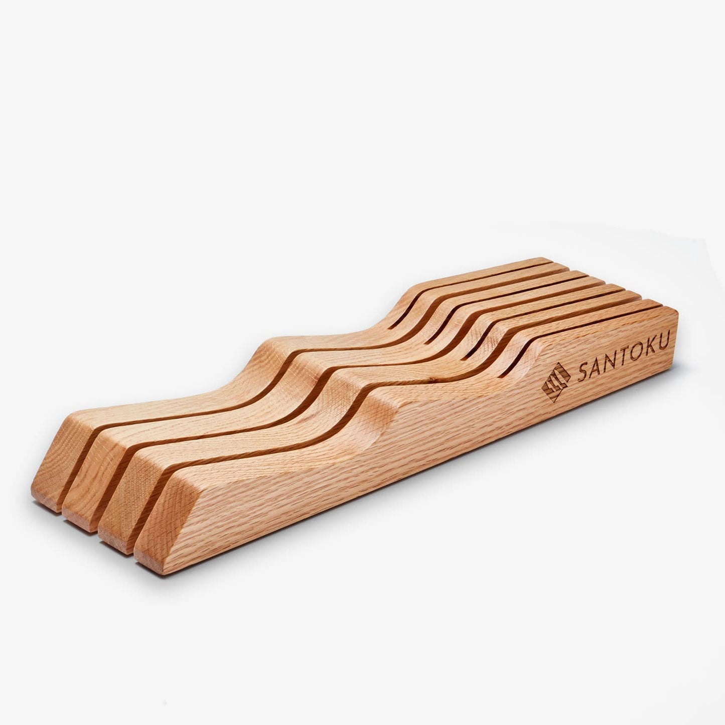 Szuflada noża kuchenna | Drewniany organizator tabletopa