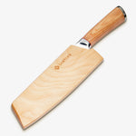 Nóż Haruta 7 Inch VG10 Japoński Nakiri ze stali damasceńskiej z drewnianą rączką i pochwą