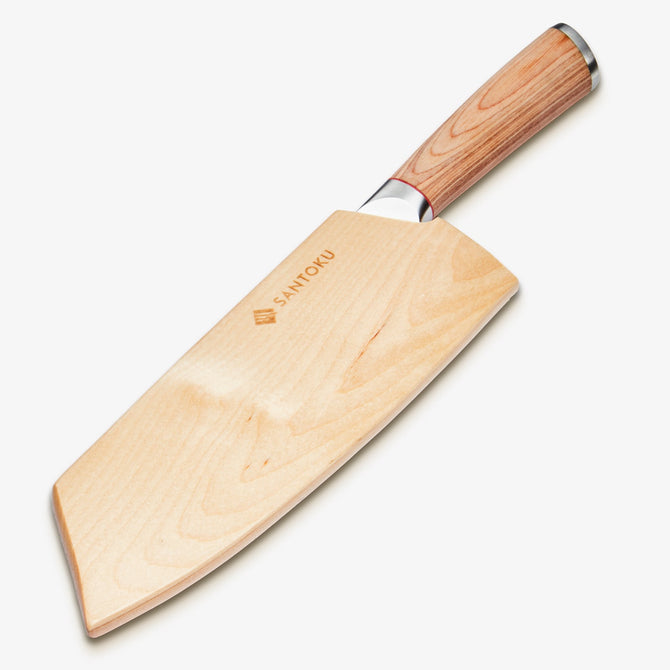 Haruta 7,7-calowy tasak Nakiri VG10 ze stali damasceńskiej z drewnianą rączką i pochwą